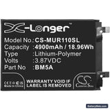Redmi Note 11 Pro Replacement Battery, 3.87V, 4900mAh, Li-Polymer 3