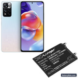 Redmi Note 11 Pro Replacement Battery, 3.87V, 4900mAh, Li-Polymer 5