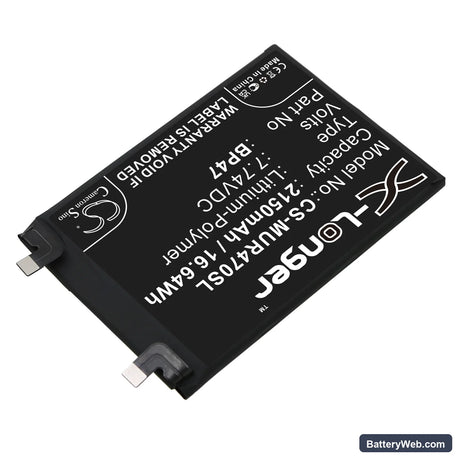 Redmi Note 11 Pro+ Replacement Battery, 7.74V, 2150mAh, Li-Polymer 2