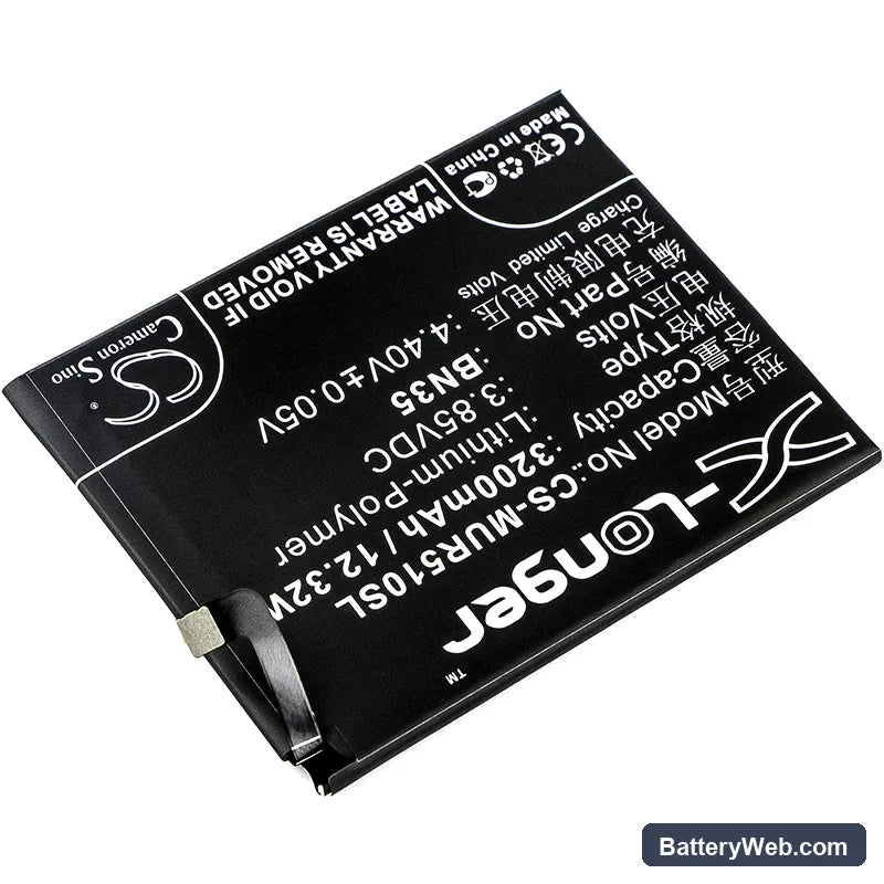 Redmi 5 Replacement Battery, 3.85V, 3200mAh, Li-Polymer 2