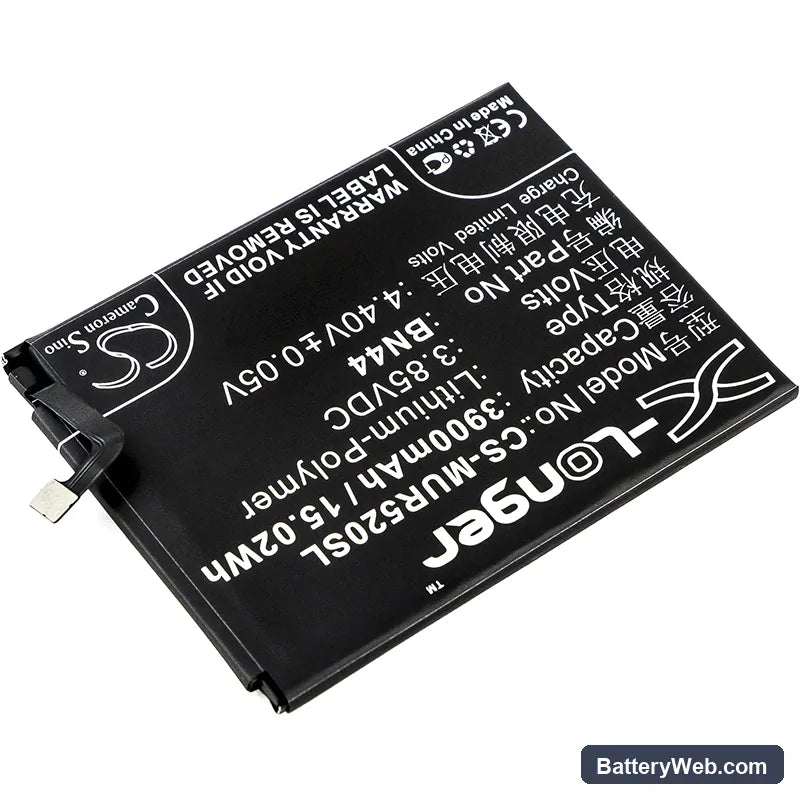 Redmi 5 Plus Replacement Battery, 3.85V, 3900mAh, Li-Polymer 2