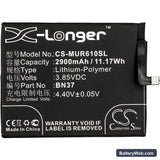 Redmi 6A Replacement Battery, 3.85V, 2900mAh, Li-Polymer 3