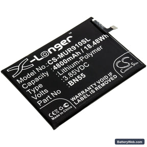 Xiaomi Redmi 9s Replacement Battery, 3.85V, 4800mAh, Li-Polymer 1