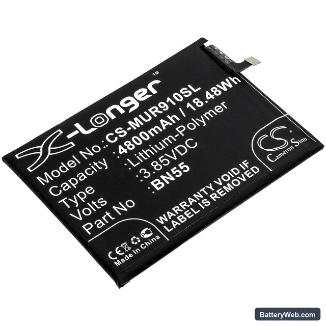 Xiaomi Redmi 9s Replacement Battery, 3.85V, 4800mAh, Li-Polymer 1
