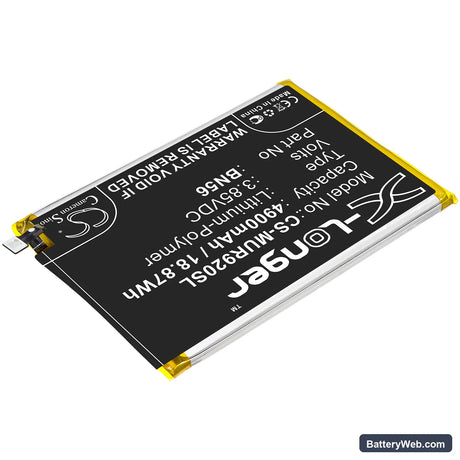 Redmi 9A Replacement Battery, 3.85V, 4900mAh, Li-Polymer 2