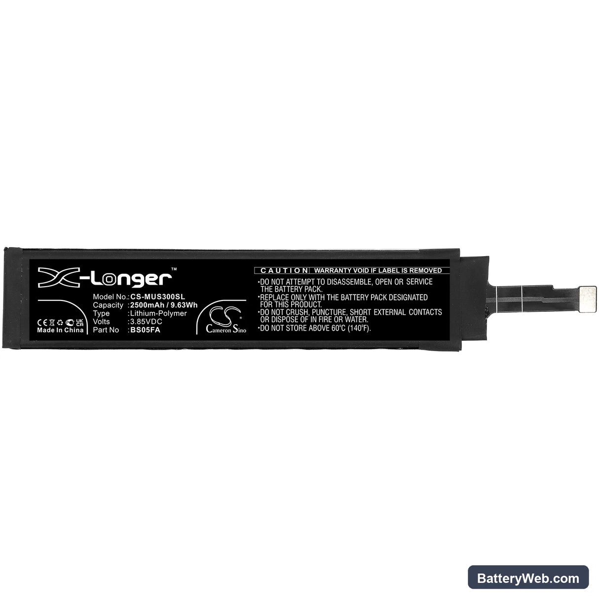 Xiaomi Black Shark 3 Pro Replacement Battery, 3.85V, 2500mAh, Li-Polymer 3