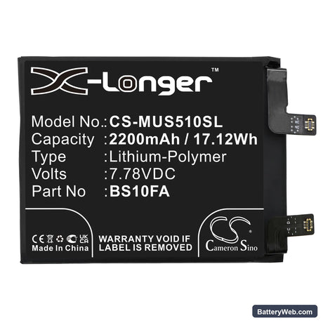 Xiaomi Black Shark 5S Replacement Battery, 7.78V, 2200mAh, Li-Polymer 3
