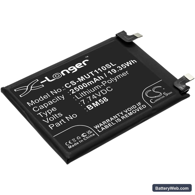 Xiaomi Mi 11T Pro 5G Replacement Battery, 7.74V, 2500mAh, Li-Polymer 1