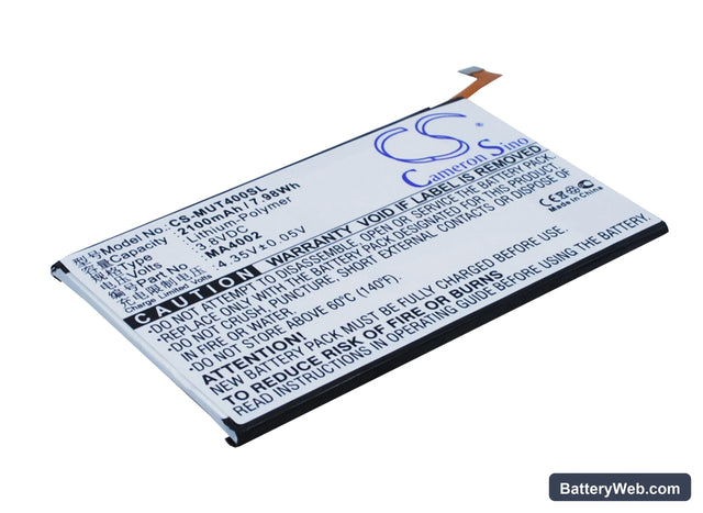 Meitu M4 Replacement Battery, 3.8V, 2100mAh, Li-Polymer 1