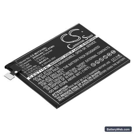 Meitu V4 Replacement Battery, 3.8V, 2650mAh, Li-Polymer 1