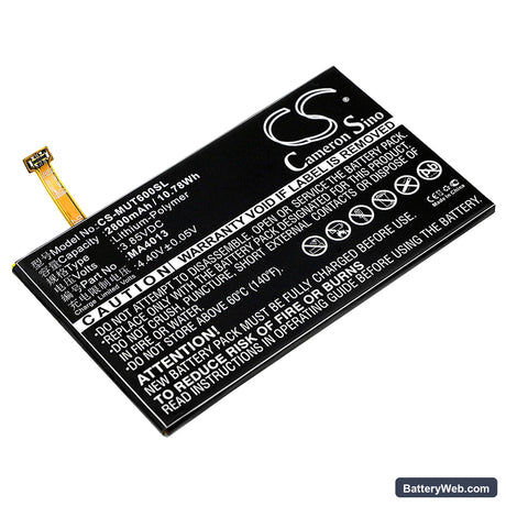 Meitu M6 Replacement Battery, 3.85V, 2800mAh, Li-Polymer 1