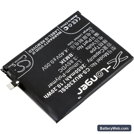 Xiaomi Mix 3 Replacement Battery, 3.85V, 2650mAh, Li-Polymer 2