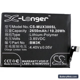 Xiaomi Mix 3 Replacement Battery, 3.85V, 2650mAh, Li-Polymer 3