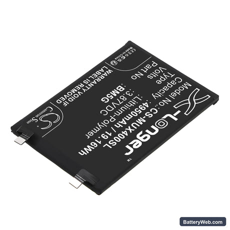 Redmi K50i Replacement Battery, 3.87V, 4950mAh, Li-Polymer 2