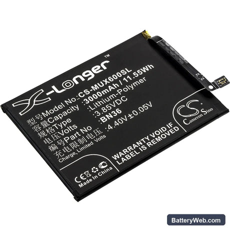 Xiaomi Mi 6X Replacement Battery, 3.85V, 3000mAh, Li-Polymer 1