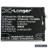 Xiaomi Max Replacement Battery, 3.85V, 4750mAh, Li-Polymer 3