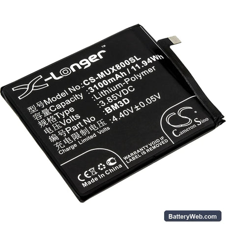 Xiaomi Mi 8 SE Replacement Battery, 3.85V, 3100mAh, Li-Polymer 1