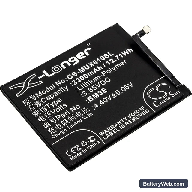 Xiaomi Mi 8 Replacement Battery, 3.85V, 3300mAh, Li-Polymer 1