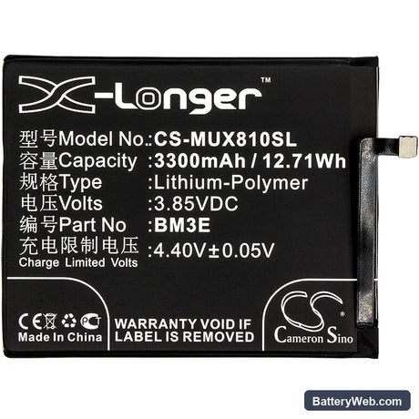 Xiaomi Mi 8 Replacement Battery, 3.85V, 3300mAh, Li-Polymer 3