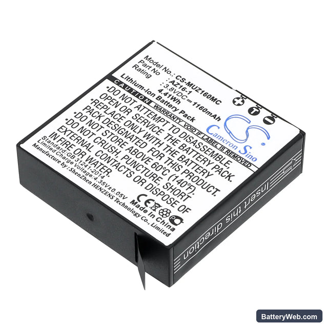 Xiaomi AZ16 Replacement Battery, 3.8V, 1160mAh, Li-ion 1