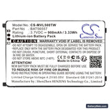 Motorola CLS1110 Replacement Battery, 3.7V, 900mAh, Li-ion 5