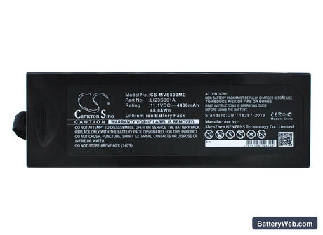 Mindray VS800 Replacement Battery, 11.1V, 4400mAh, Li-ion 1