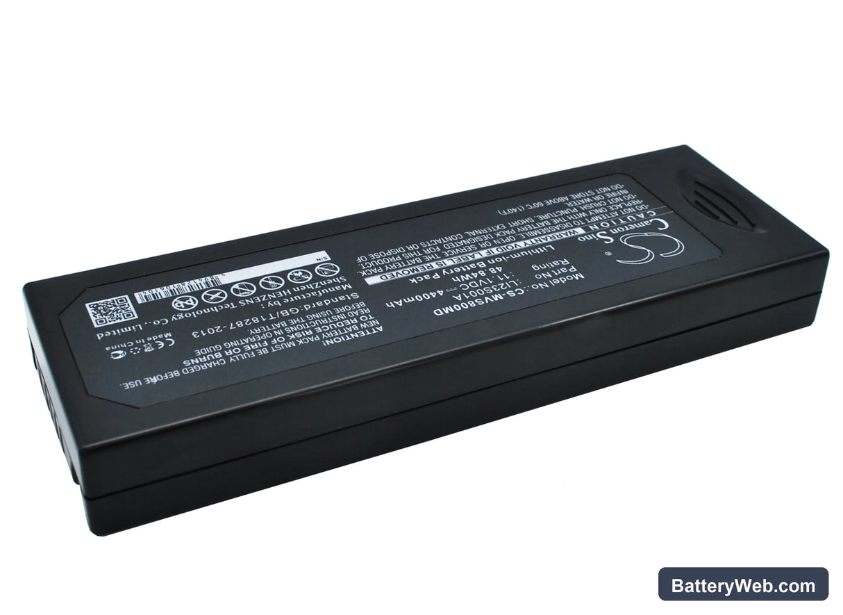 Mindray VS800 Replacement Battery, 11.1V, 4400mAh, Li-ion 3