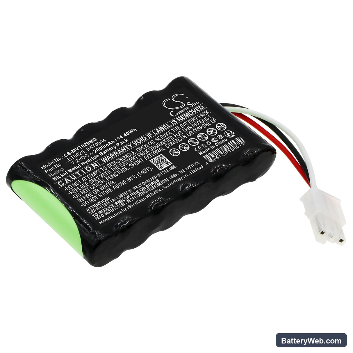 IMEX Versalab Vascular Doppler Replacement Battery, 7.2V, 2000mAh, Ni-MH 1