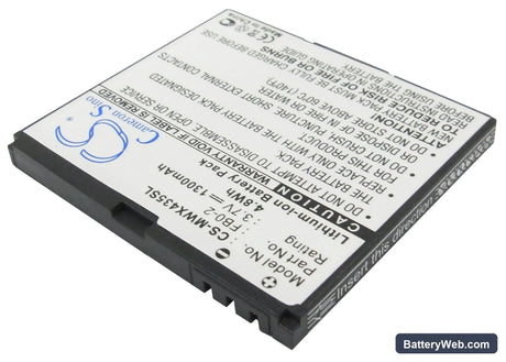 Motorola Triumph Replacement Battery, 3.7V, 1300mAh, Li-ion 2
