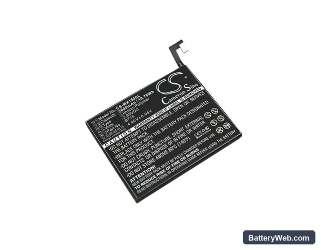 MeiZu M3s Replacement Battery, 3.85V, 2800mAh, Li-Polymer 1