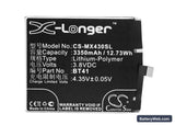 MeiZu MX4 Pro Replacement Battery, 3.8V, 3350mAh, Li-Polymer 5