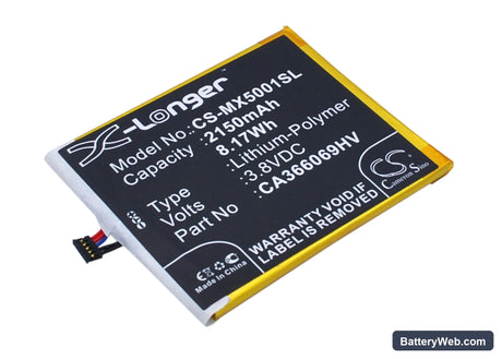 Medion Life X5001 Replacement Battery, 3.8V, 2150mAh, Li-Polymer 1