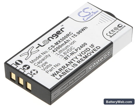 URC MX-5000 Replacement Battery, 3.8V, 4200mAh, Li-ion 1