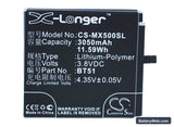 MeiZu MX5 Replacement Battery, 3.8V, 3050mAh, Li-Polymer 1