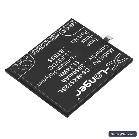 MeiZu Pro 6s Replacement Battery, 3.85V, 3050mAh, Li-Polymer 2