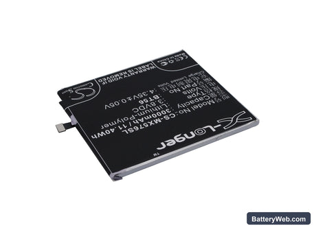 MeiZu MX5 Pro Replacement Battery, 3.8V, 3000mAh, Li-Polymer 2
