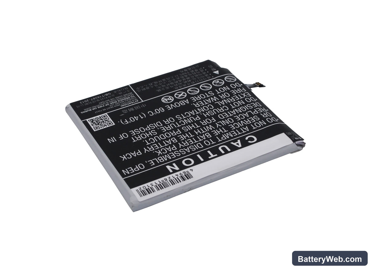 MeiZu MX5 Pro Replacement Battery, 3.8V, 3000mAh, Li-Polymer 4