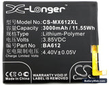 MeiZu M5s Replacement Battery, 3.85V, 3000mAh, Li-Polymer 3