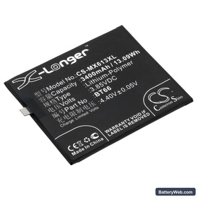 MeiZu Pro 6 Plus Replacement Battery, 3.85V, 3400mAh, Li-Polymer 1