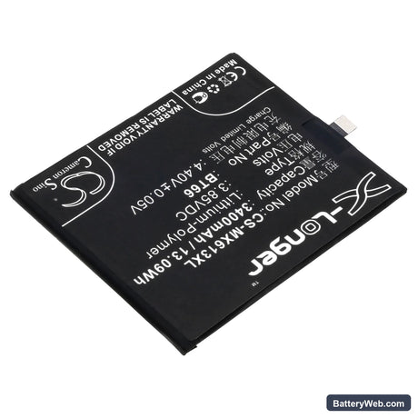 MeiZu Pro 6 Plus Replacement Battery, 3.85V, 3400mAh, Li-Polymer 2