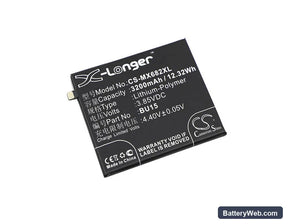 Meilan U20 Replacement Battery, 3.85V, 3200mAh, Li-Polymer 1
