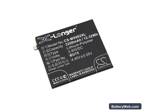 Meilan U20 Replacement Battery, 3.85V, 3200mAh, Li-Polymer 1