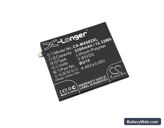 Meilan U20 Replacement Battery, 3.85V, 3200mAh, Li-Polymer 1