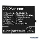 MeiZu MX6 Replacement Battery, 3.8V, 3000mAh, Li-Polymer 3