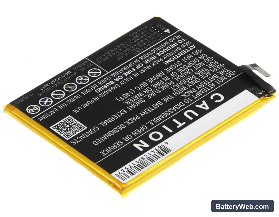 MeiZu M3 Replacement Battery, 3.85V, 2800mAh, Li-Polymer 4