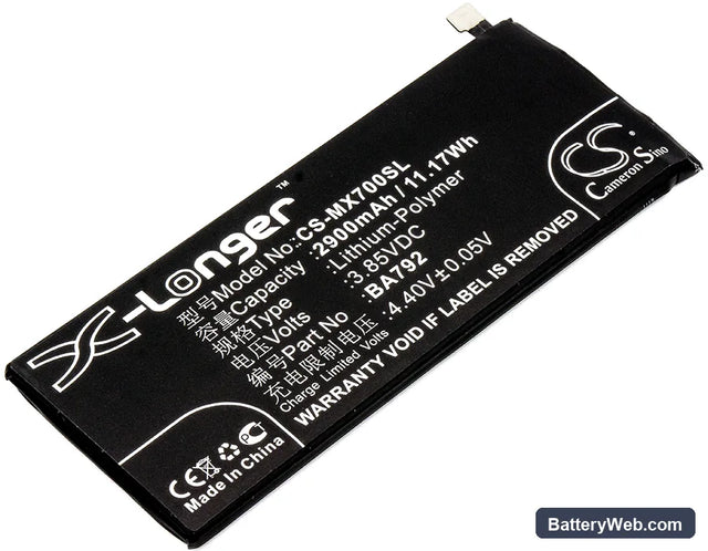 MeiZu Pro 7 Replacement Battery, 3.85V, 2900mAh, Li-Polymer 1