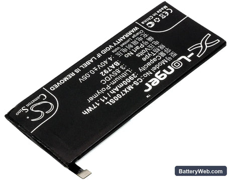 MeiZu Pro 7 Replacement Battery, 3.85V, 2900mAh, Li-Polymer 2
