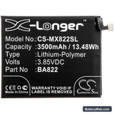 MeiZu Note 8 Replacement Battery, 3.85V, 3500mAh, Li-Polymer 3