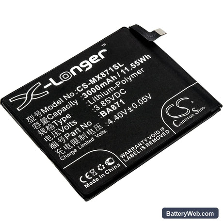 MeiZu 15 Lite Replacement Battery, 3.85V, 3000mAh, Li-Polymer 1