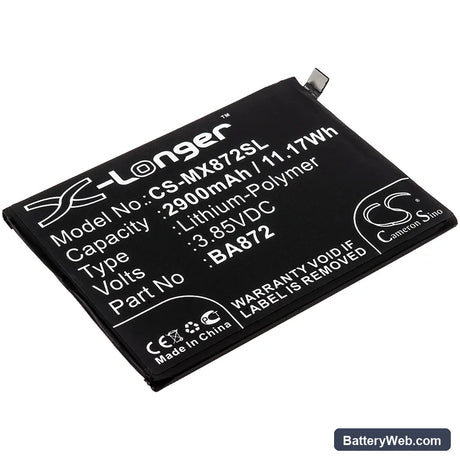 Meilan 16X Replacement Battery, 3.85V, 2900mAh, Li-Polymer 1